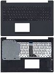 Клавиатура для ноутбука Asus X553 черная, верхняя панелью в сборе (черная)